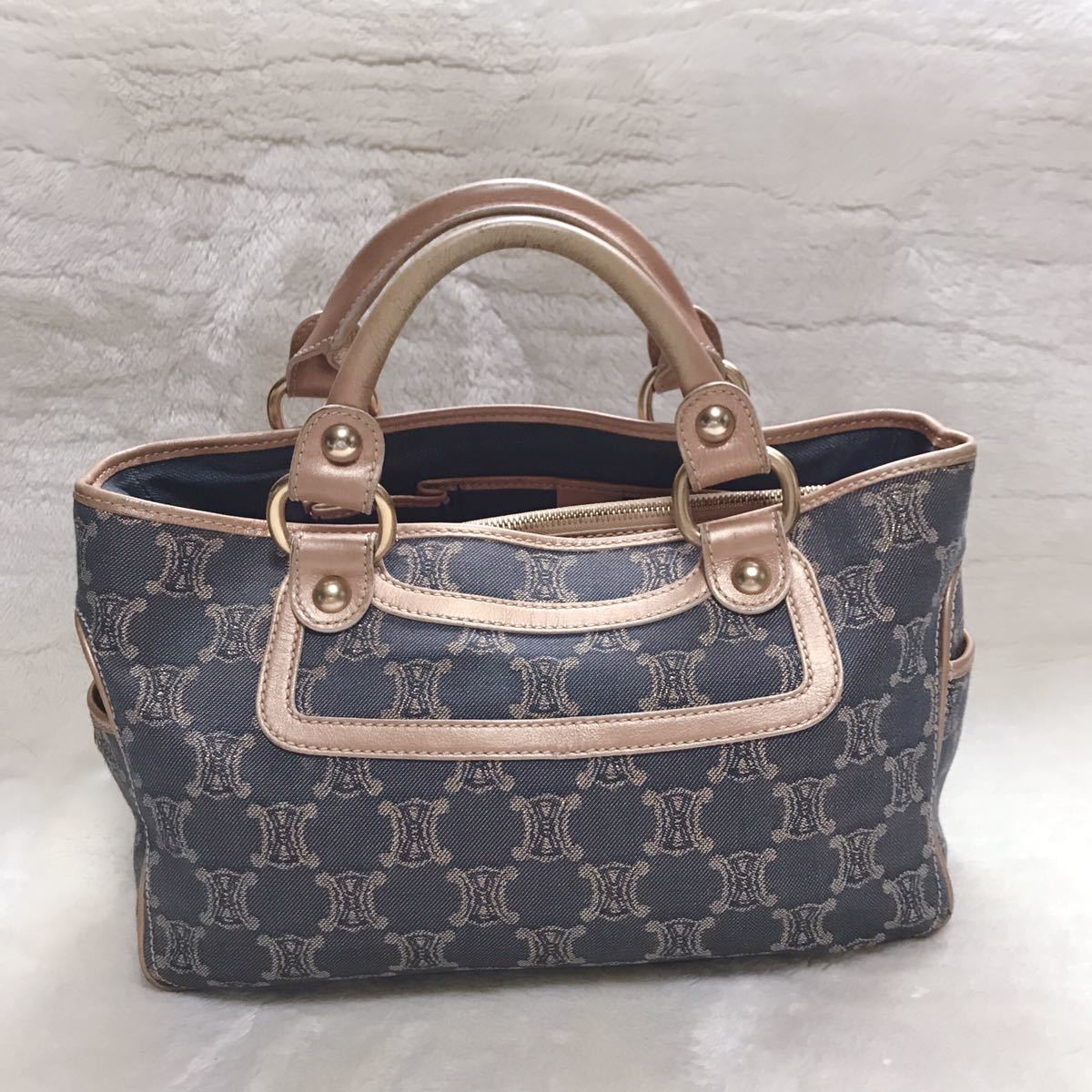 CELINE セリーヌ マカダム デニムバッグ ブギーバッグ ハンドバッグ