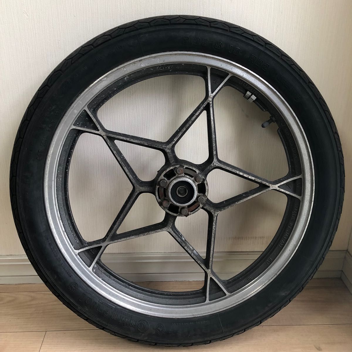 星型キャストホイール タイヤ付き前後 GS400 ゴキ ザリ スプロケ