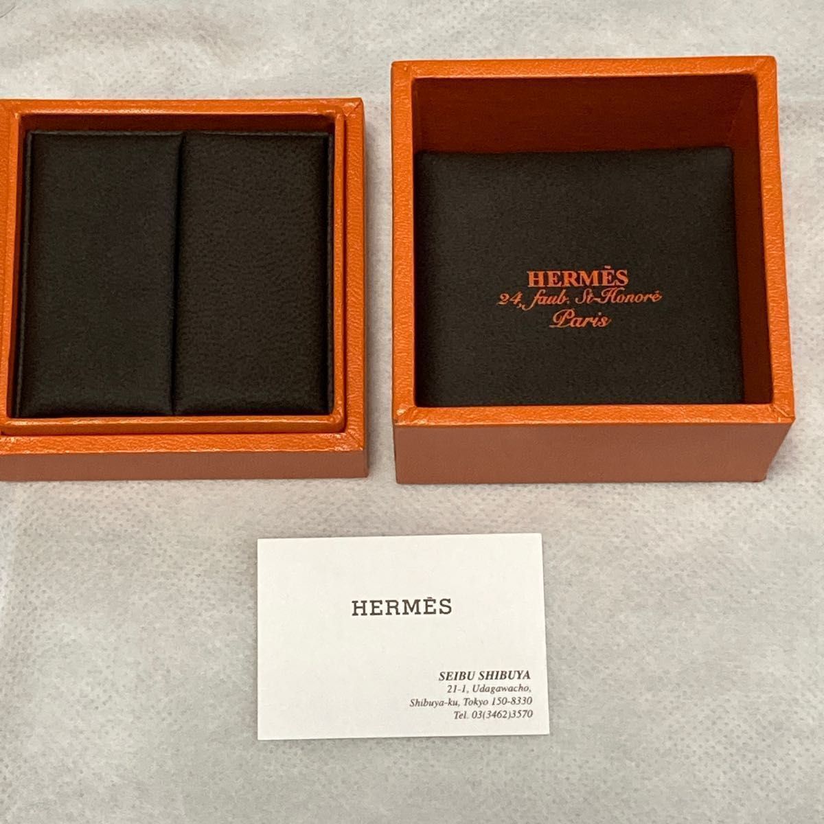 HERMES エルメスの空箱です 3種類とリボン1本 オマケの小箱です リング