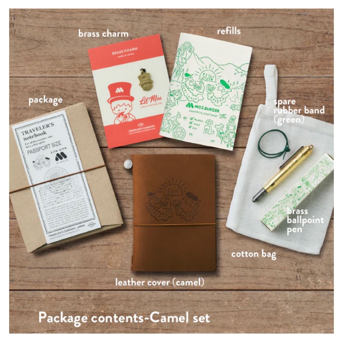 Life with MOS TRAVELER' S notebook パスポートサイズ モスバーガー