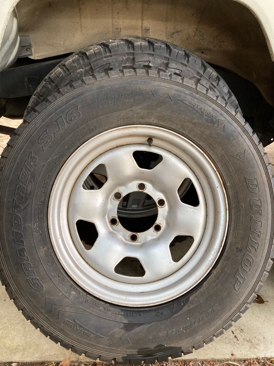 ランクル 70 鉄チン純正ホイール 16インチ 16x6Jタイヤ付4本セット