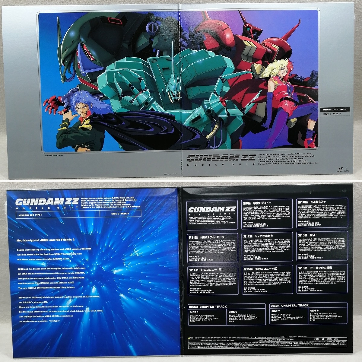 機動戦士ガンダムZZ メモリアルBOX TYPE-1(6枚組）レーザーディスク