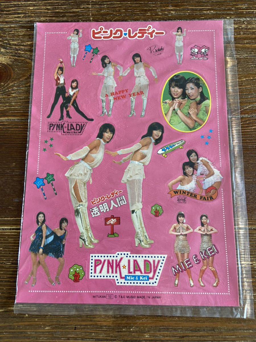 Yahoo!オークション - 昭和レトロ 70's ピンクレディー 透明人間シール