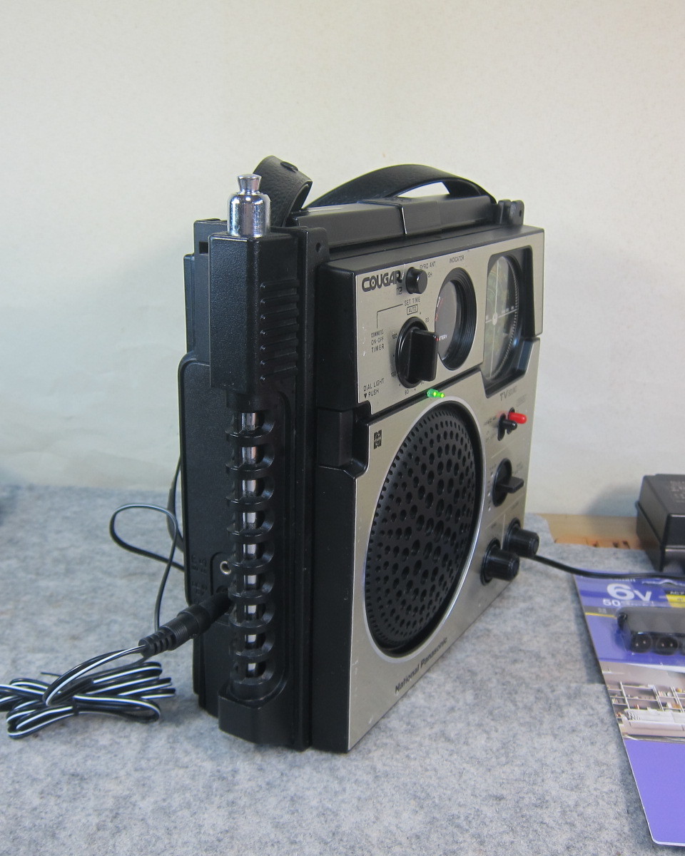 National クーガ112 RF-1120 FM/MW/TVバンド 電源表示付 ケース付 AC