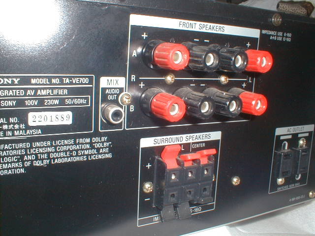Yahoo!オークション - SONY 中古AVアンプ TA-VE700ジャンク扱い