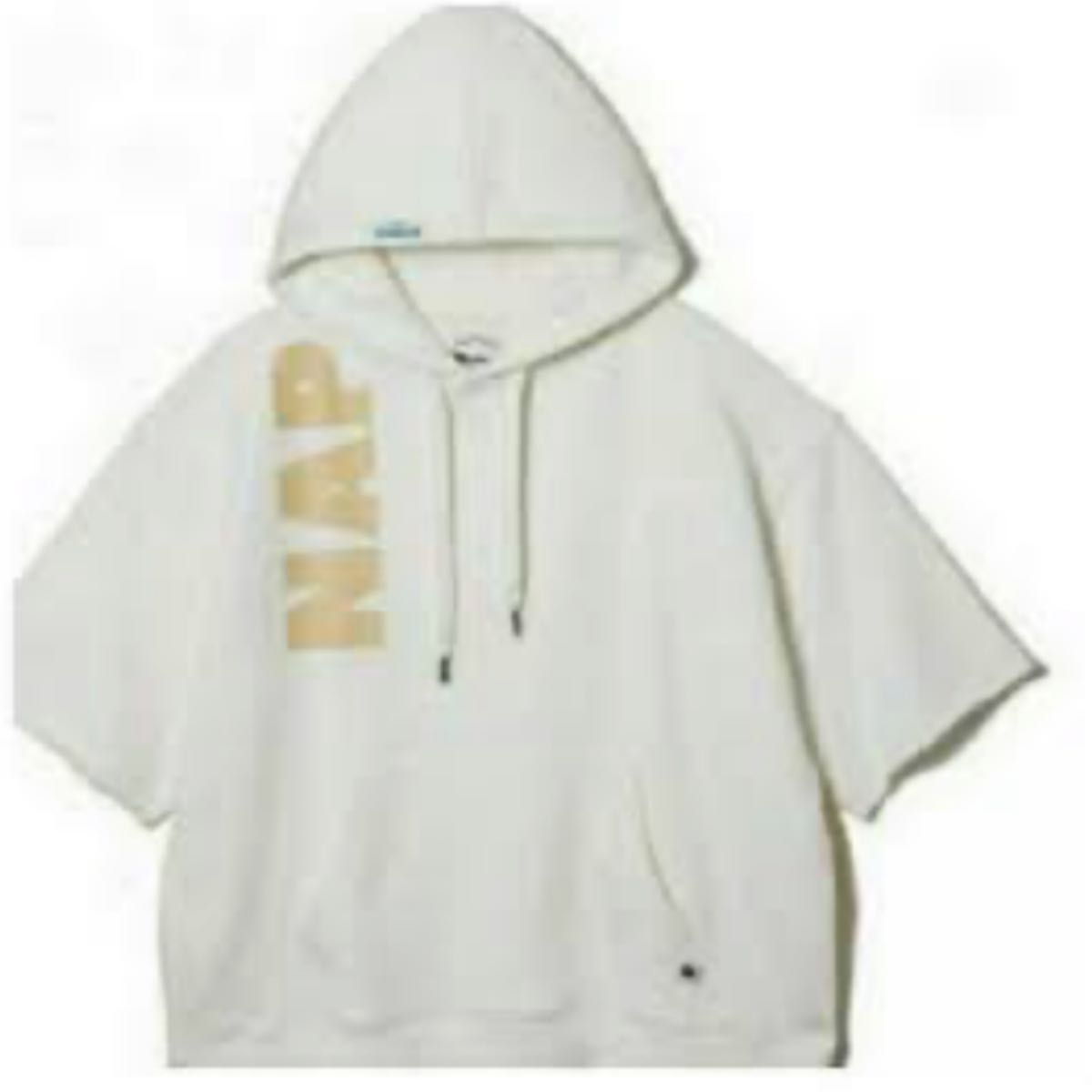 完売品 naptime ナップタイム5部袖半袖BIGパーカーNissyプロでブランド