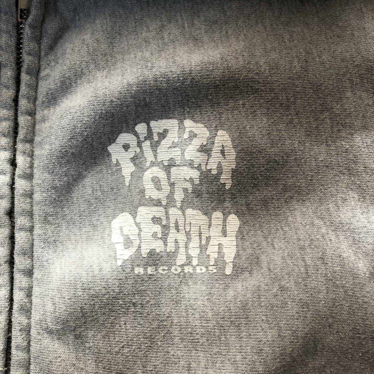 PIZZA OF DEATH リバースウィーブ スウェット パーカー グレー M