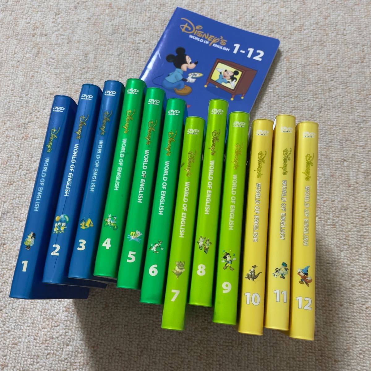 ディズニー英語システム DWE ストレートプレイ DVD 12枚 ガイドブック