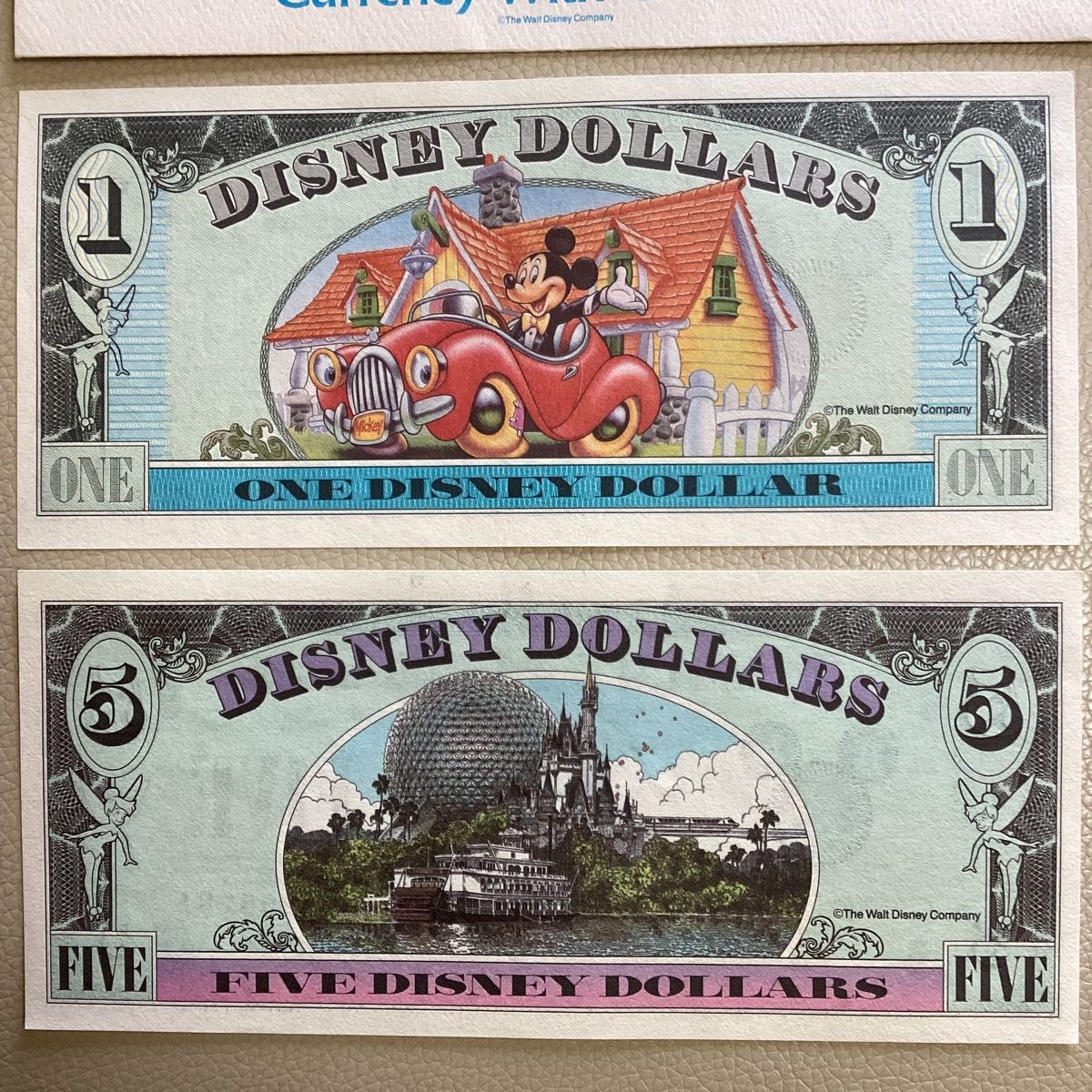 ディズニーダラー Disneydollars ディズニー 65周年 封筒付 ミッキー