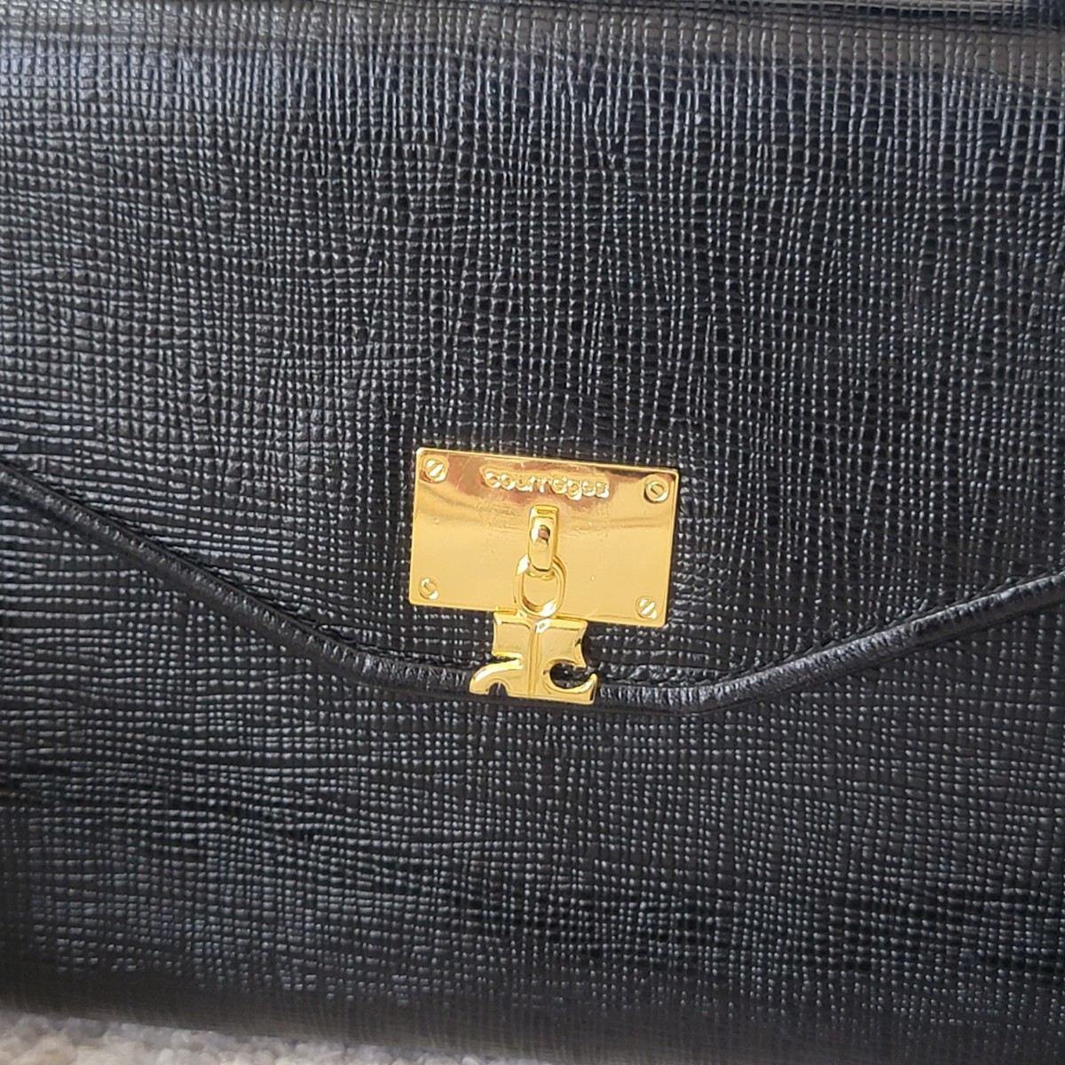 極美品】 再人気 ロゴ金具 クレージュ courreges 2WAY ショルダー