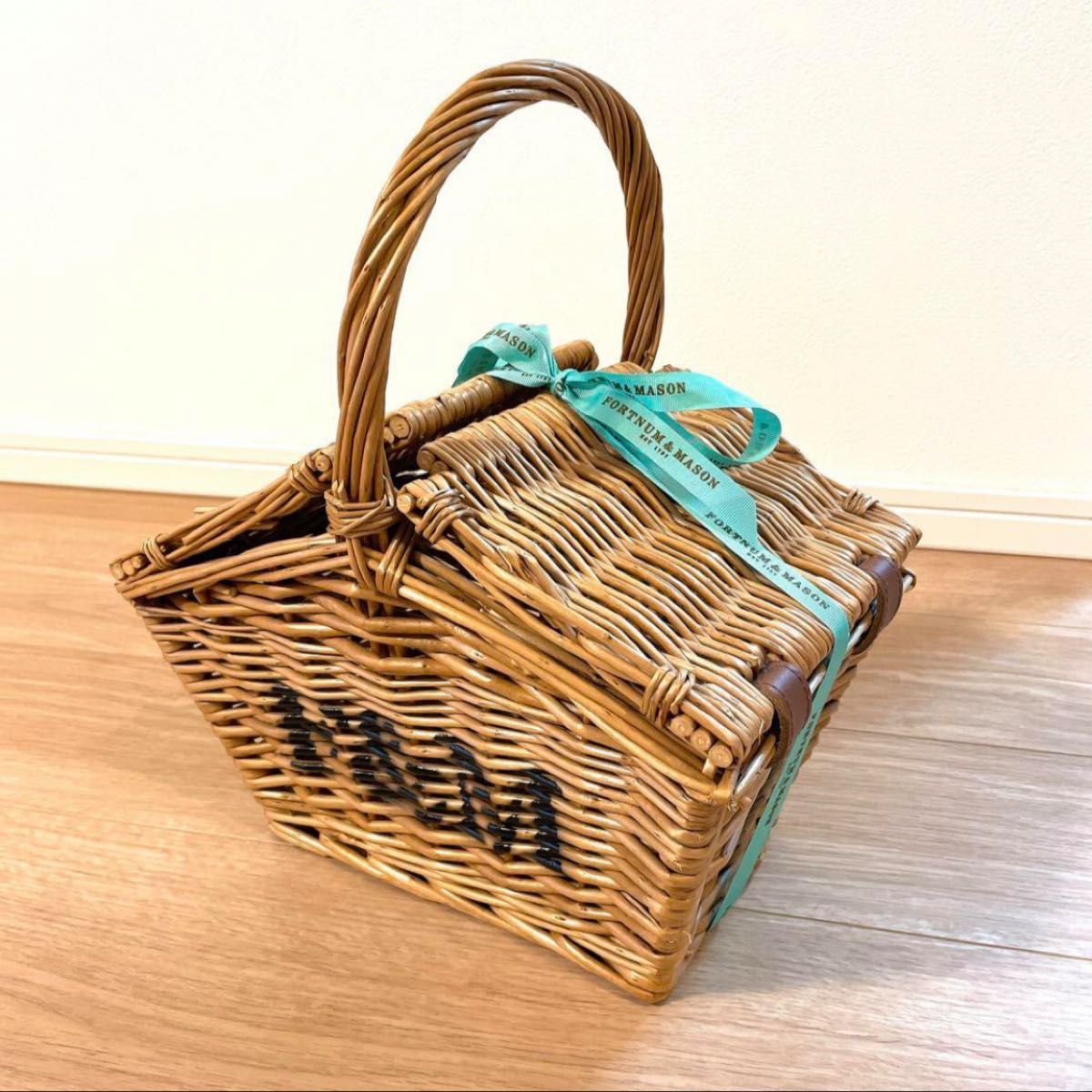 フォートナム&メイソン ハンパー 美品 ピクニックバスケット カゴ