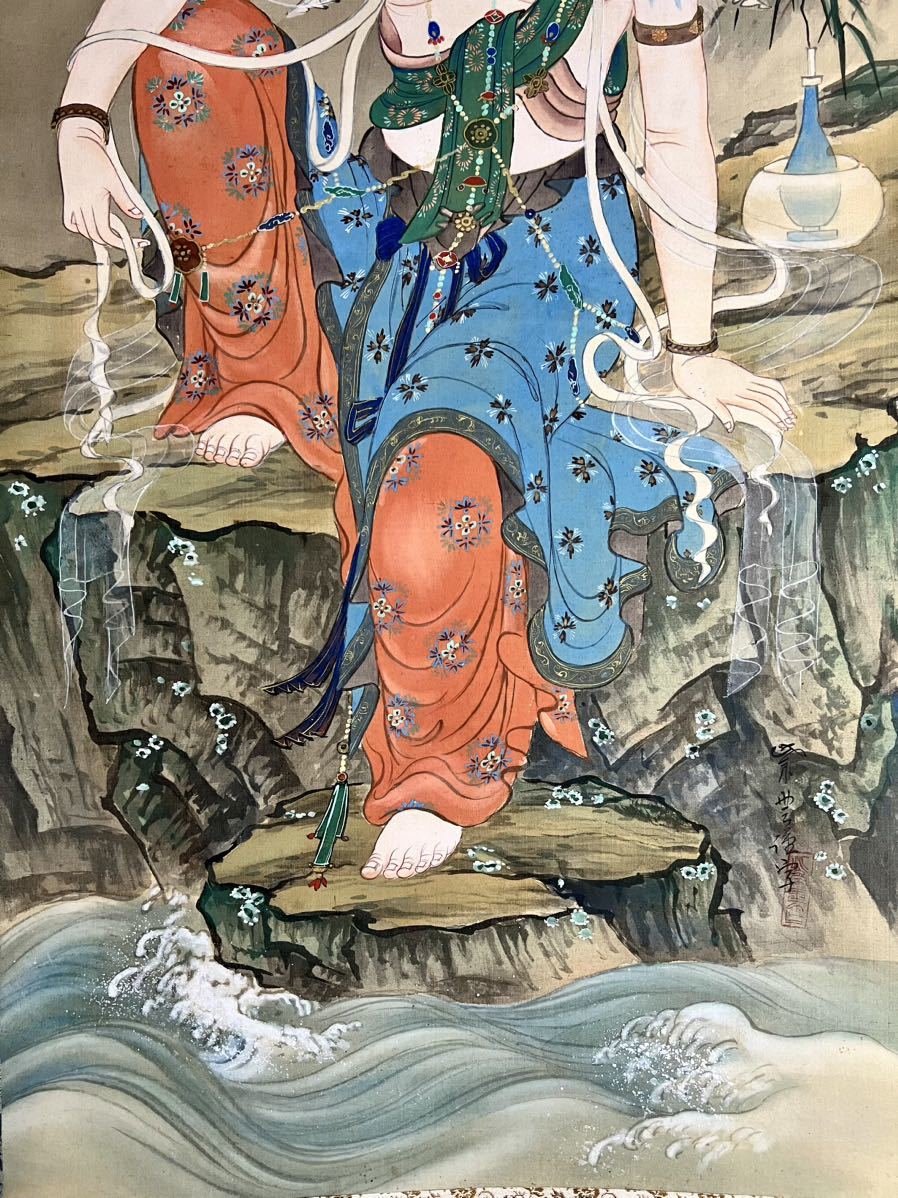 掛軸 日本画 書道 骨董品 掛軸 日本画 書道 骨董品 掛け軸アート「虎