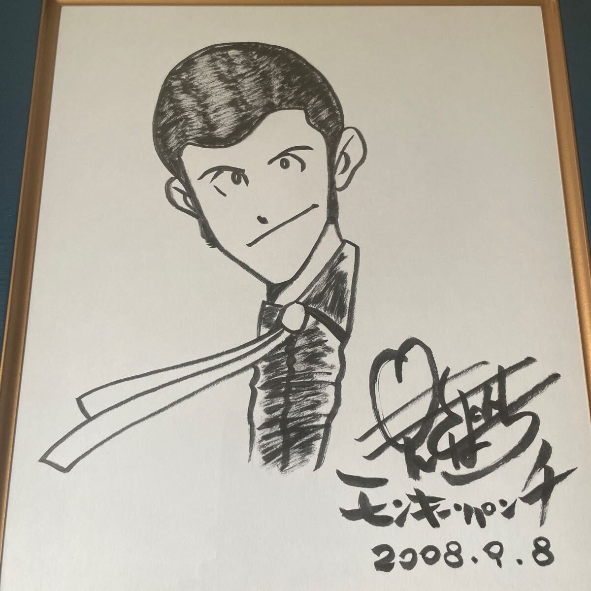 Yahoo!オークション - モンキーパンチ ルパン三世 直筆サイン色紙