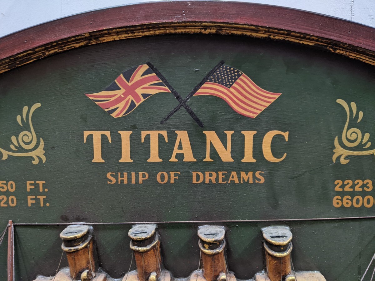 Yahoo!オークション - 壁飾り イギリス タイタニック号 豪華客船 木製