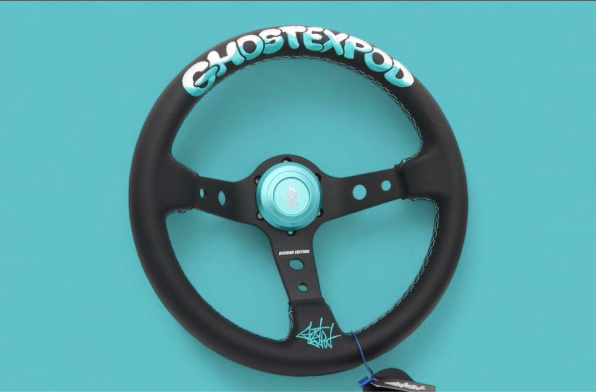 GHOST EXPOD ステアリング tiffany&white ホーンなし GEステア