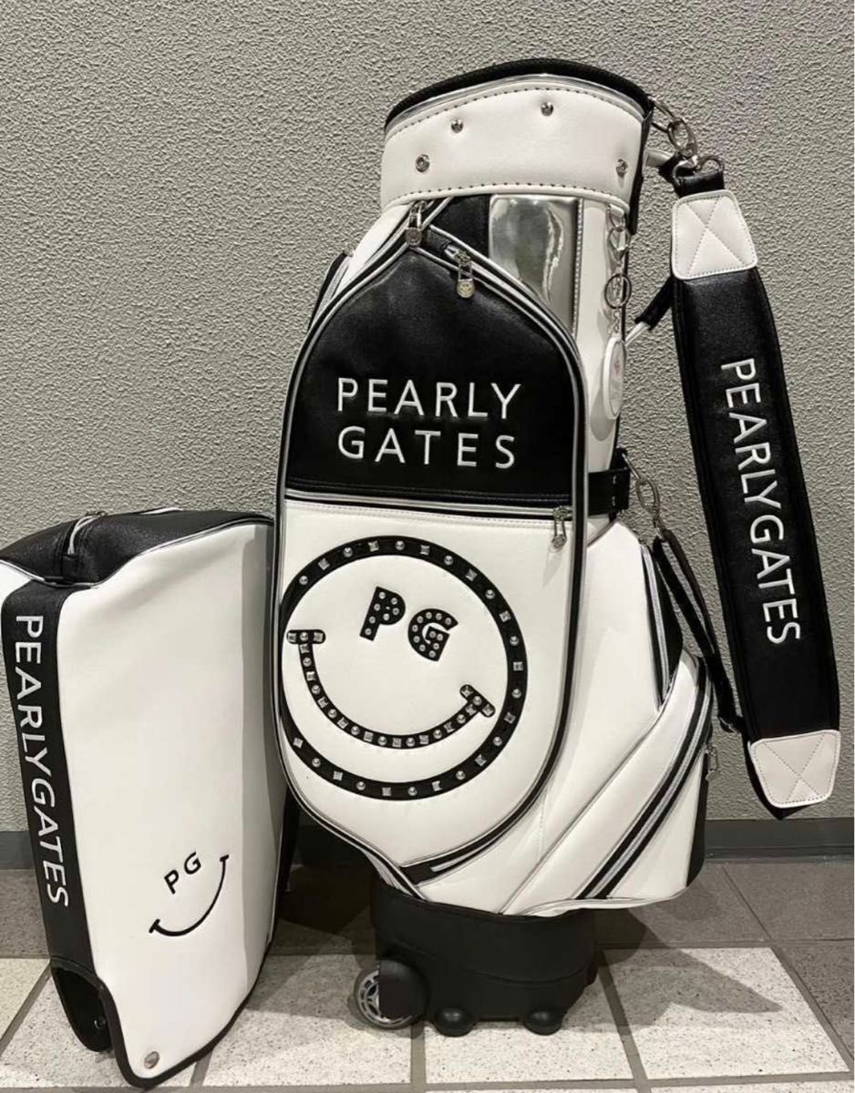 PEARLY GATES パーリーゲイツ キャディバッグ ホワイト / ブラック