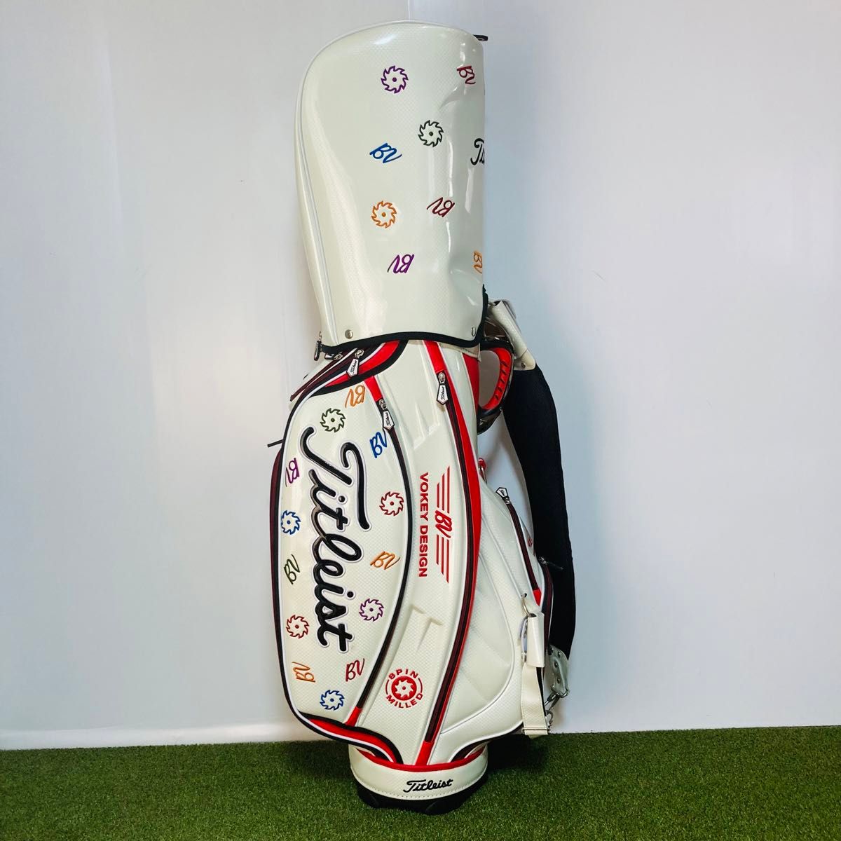 ほぼ未使用 希少 タイトリスト ボーケイ デザイン ゴルフ キャディ