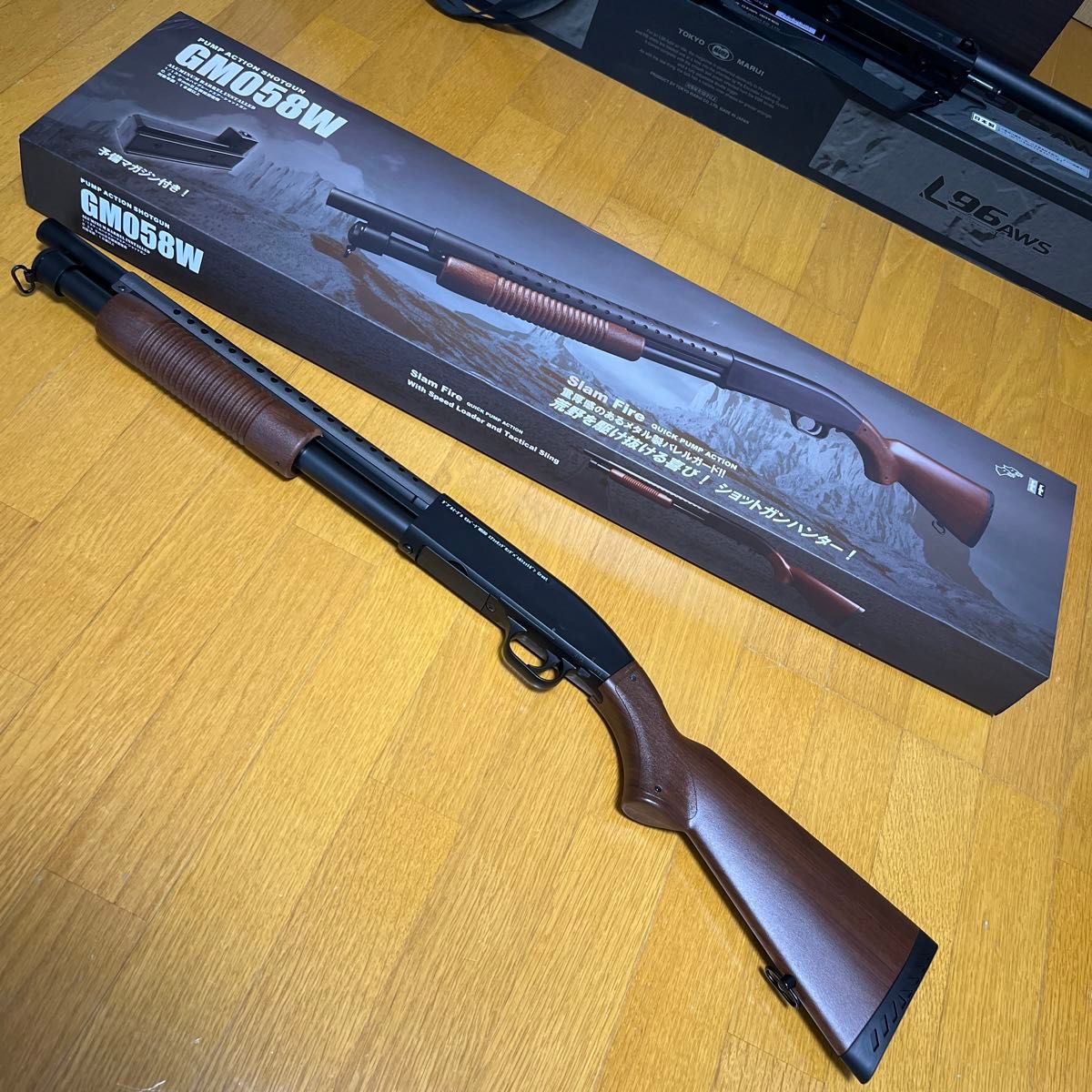 DOUBLE EAGLE モスバーグM500 ウッド風ストックモデル エアコッキング