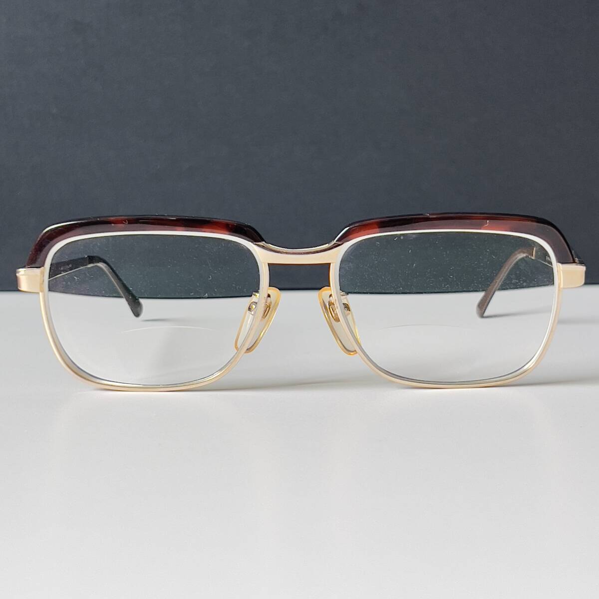 サンプラチナ製 ヴィンテージ 眼鏡フレーム SPM サーモント シルバー