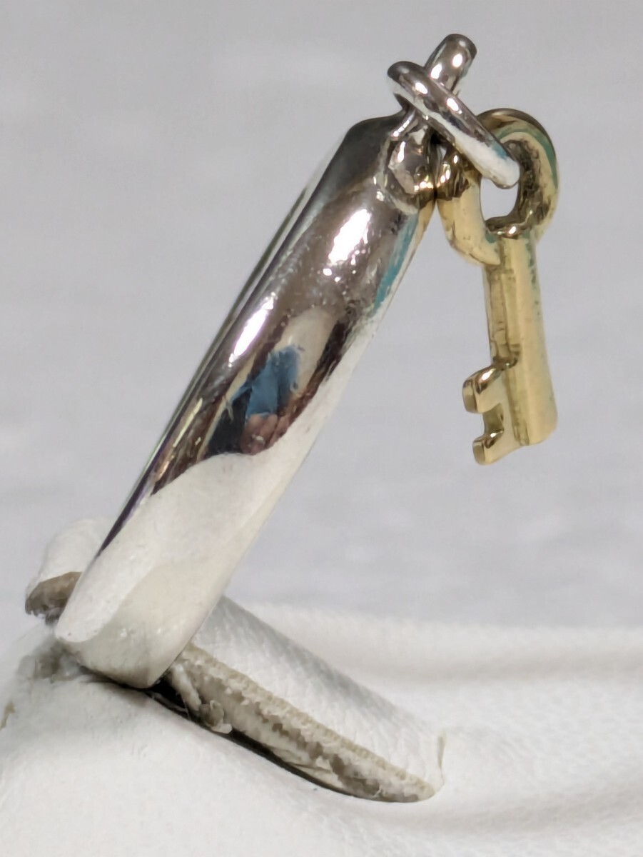 TIFFANY&Co 】ティファニー キーチャーム コンビリング シルバー925