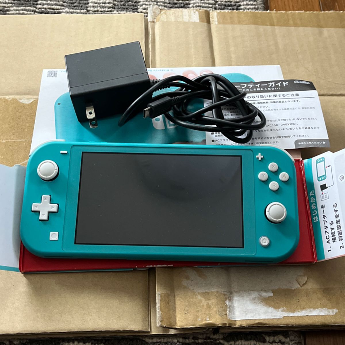 Nintendo Switch Lite ターコイズ 箱、ACアダプター付き Nintendo
