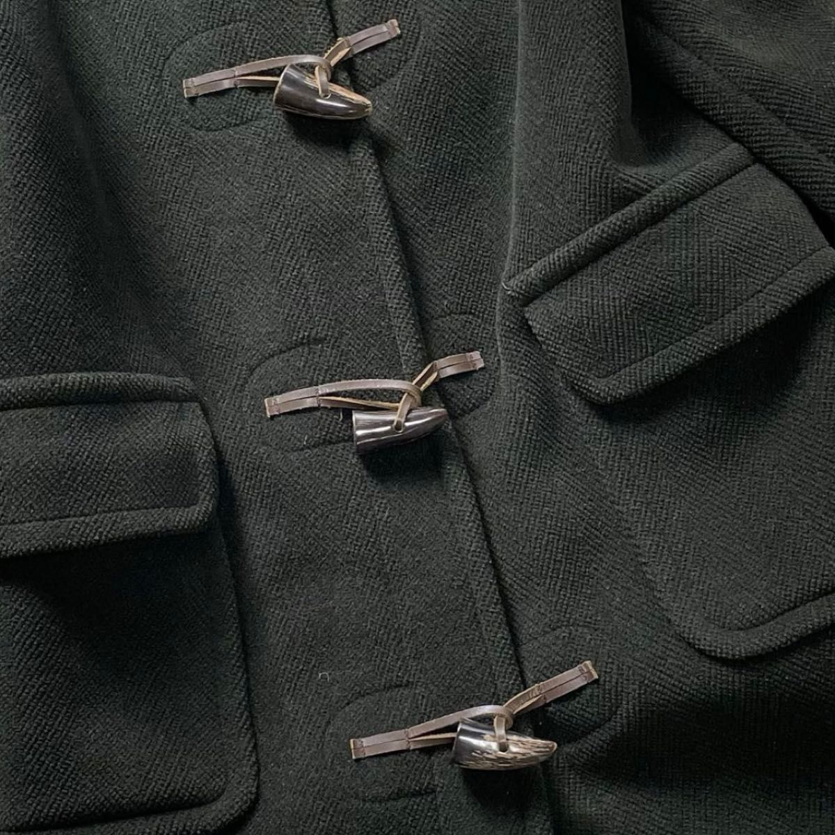 MONTGOMERYモンゴメリー ムーアブルック ヘリンボーンダッフルコート L