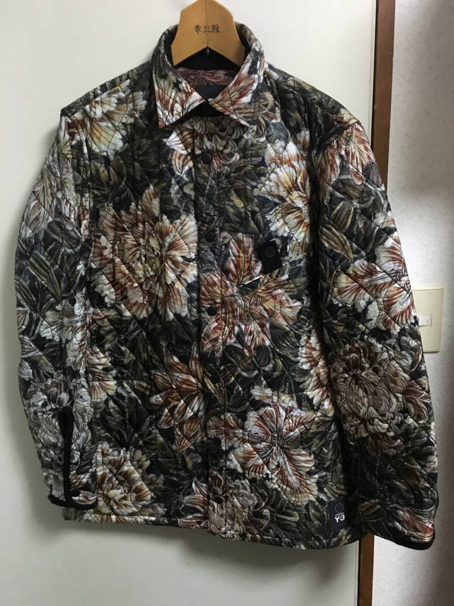 新品 Y-3 AOP Quilted Shirt FLOWER XS 定価70 200円 アディダス