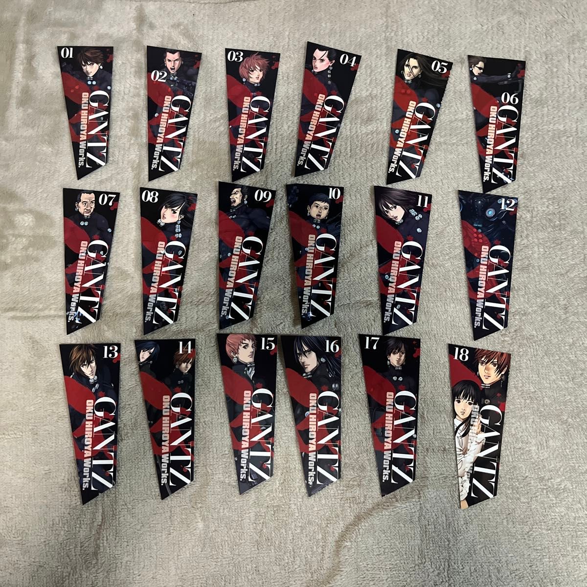 GANTZ 文庫版 全巻セット 1〜18巻 全巻初版 全巻帯付 全巻しおり付