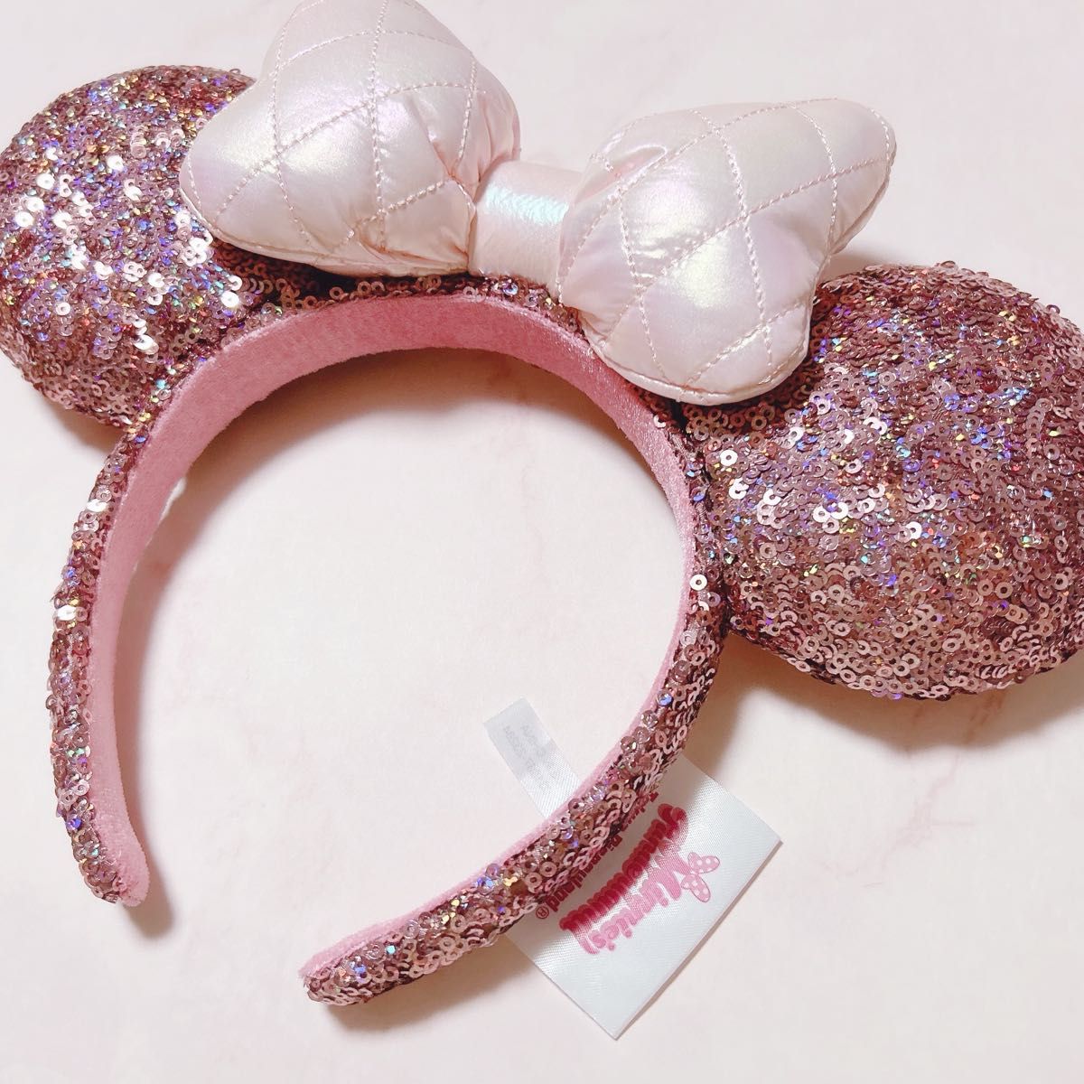 ディズニー パルパルーザ ミニー ドット スパンコール リボン