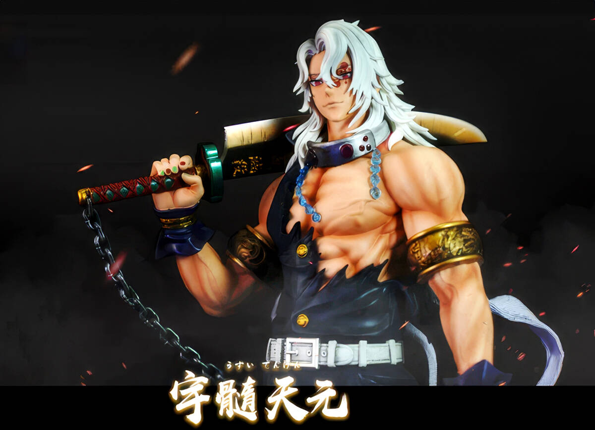 鬼滅の刃 音柱 宇髄天元 完全塗装済みガレージキットフィギュア 高さ