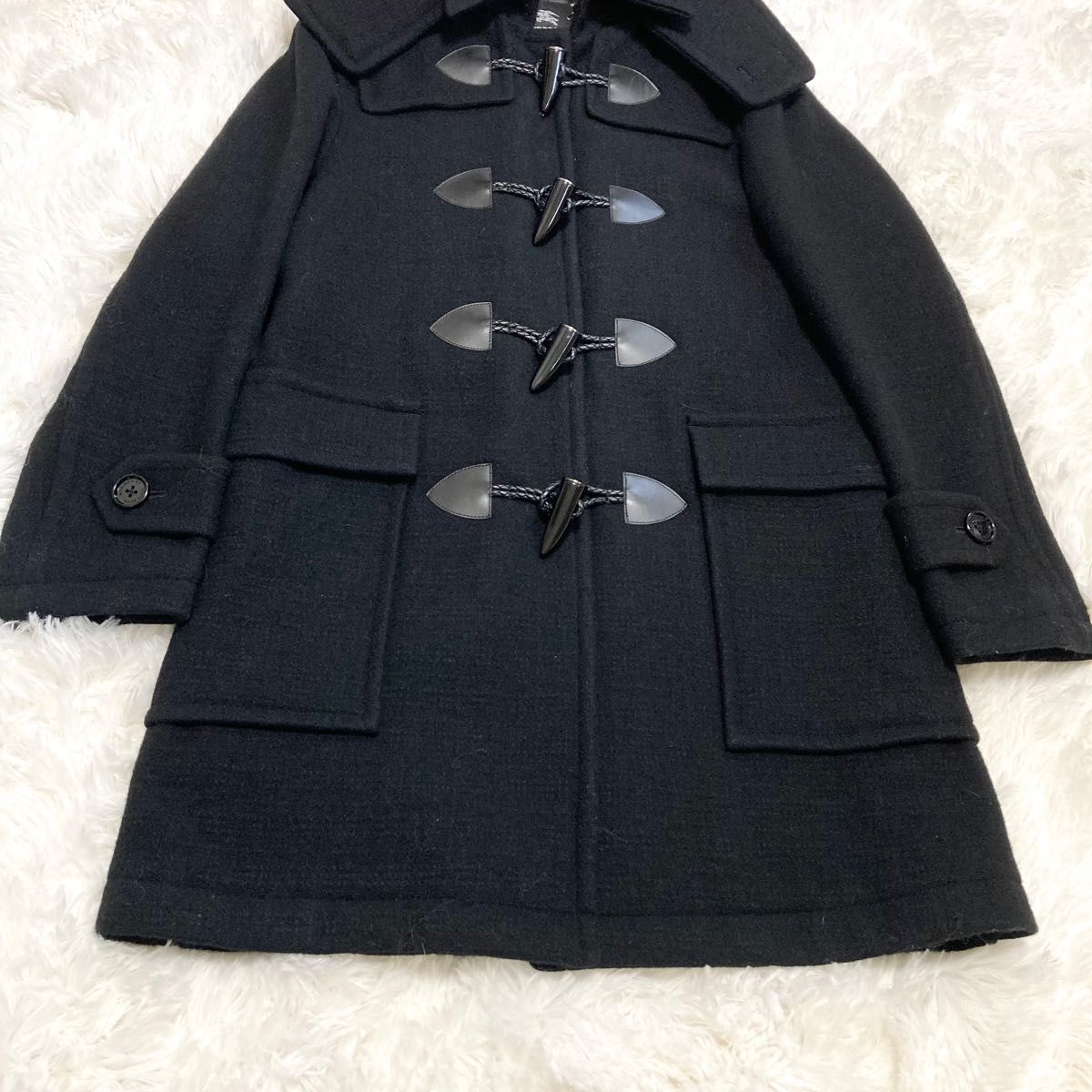 入手困難 バーバリーブラックレーベル シャドーチェックダッフルコート