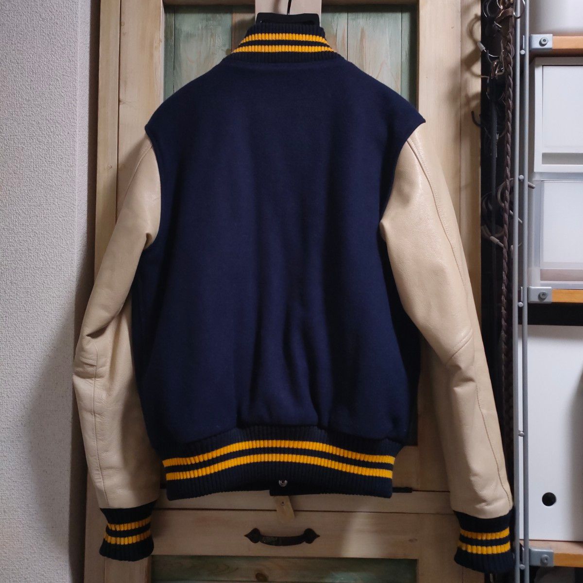 FRANKLIN&MARSHAL スタジャン 袖牛革 Sサイズ フランクリンマーシャル