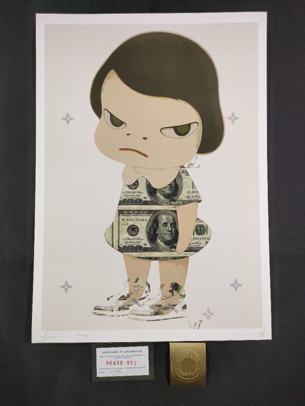 Yahoo!オークション - 世界限定100枚 DEATH NYC アートポスター 12 奈