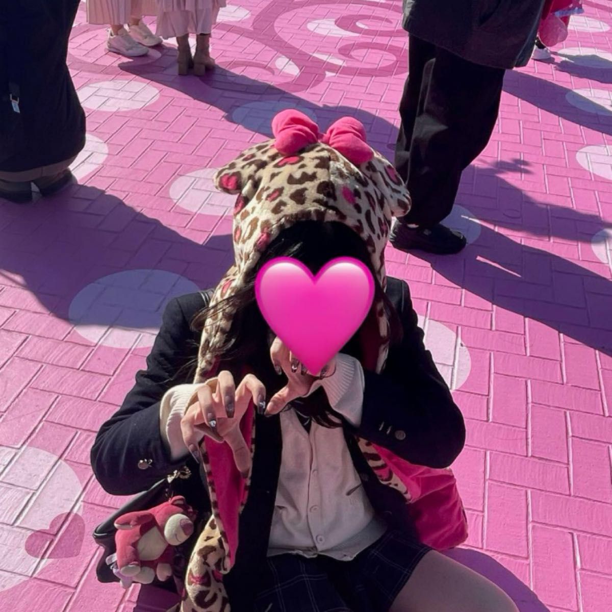 ディズニー ミニー マフラーファンキャップ ヒョウ柄｜Yahoo!フリマ