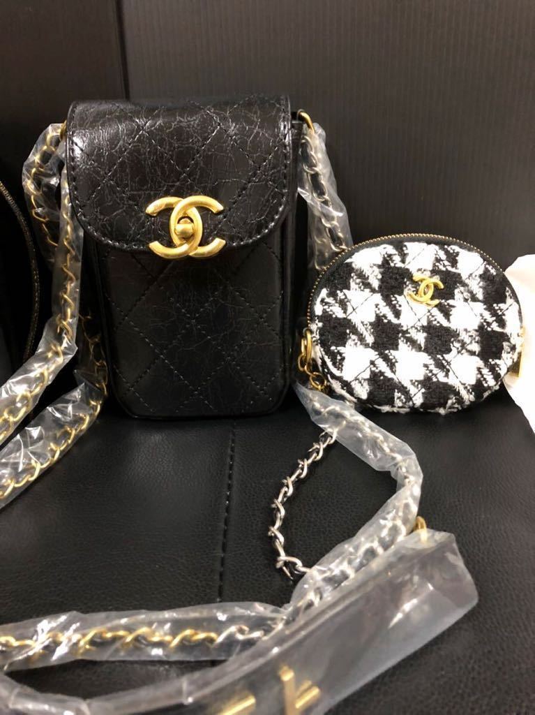 新品 シャネル ノベルティ ショルダーポーチ ミニバッグ コインケース