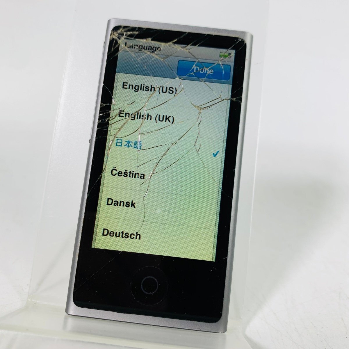 ジャンク iPod nano 16GB スペースグレイ（第7世代） ME971J/A