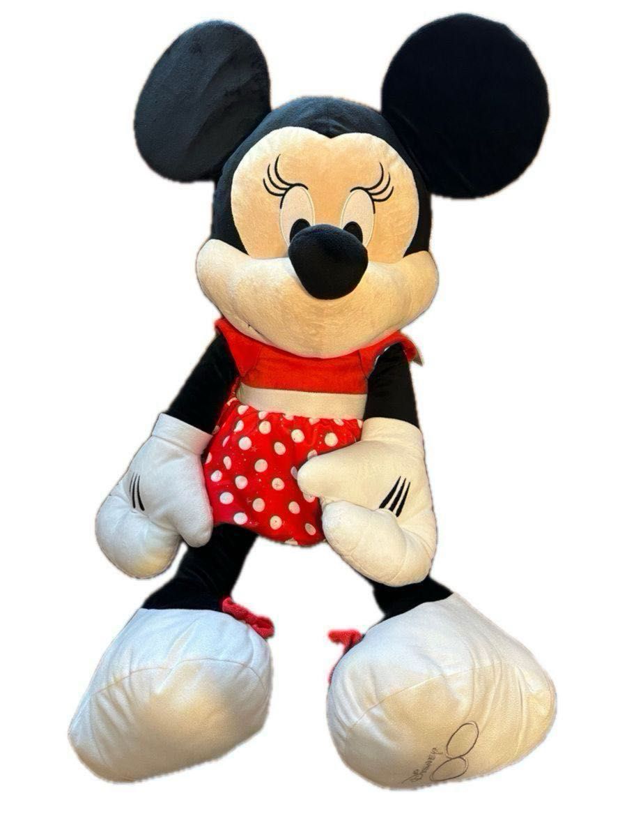 特大】ディズニー ミニー ぬいぐるみ Disney BIG 100周年 ミニーマウス