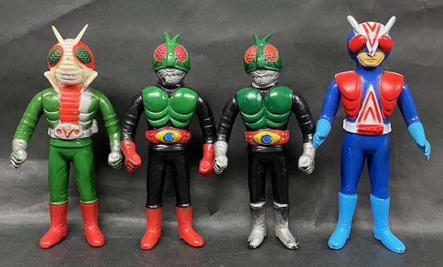 Yahoo!オークション - 【当時物 ソフビ】 ポピー 仮面ライダー 1号 2号