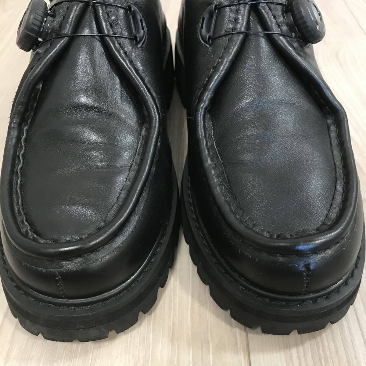 PG Steven Alan KNOCK BLACK LEATHER PLAYGROUND 41 ピージー プレイ