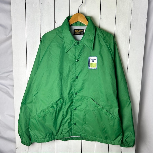 USA古着 70s～80s Swingster ナイロン コーチジャケット L～XL 緑