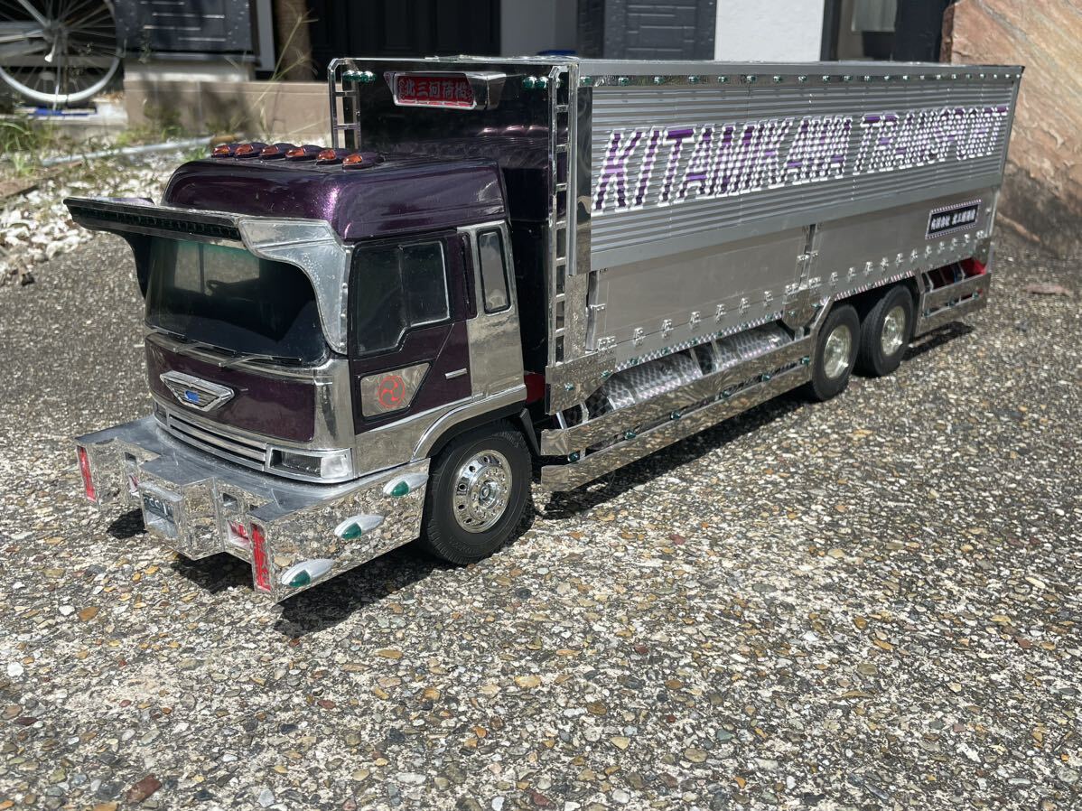 Yahoo!オークション - 1/14デコトララジコン 自作品ムネトラタミヤフル