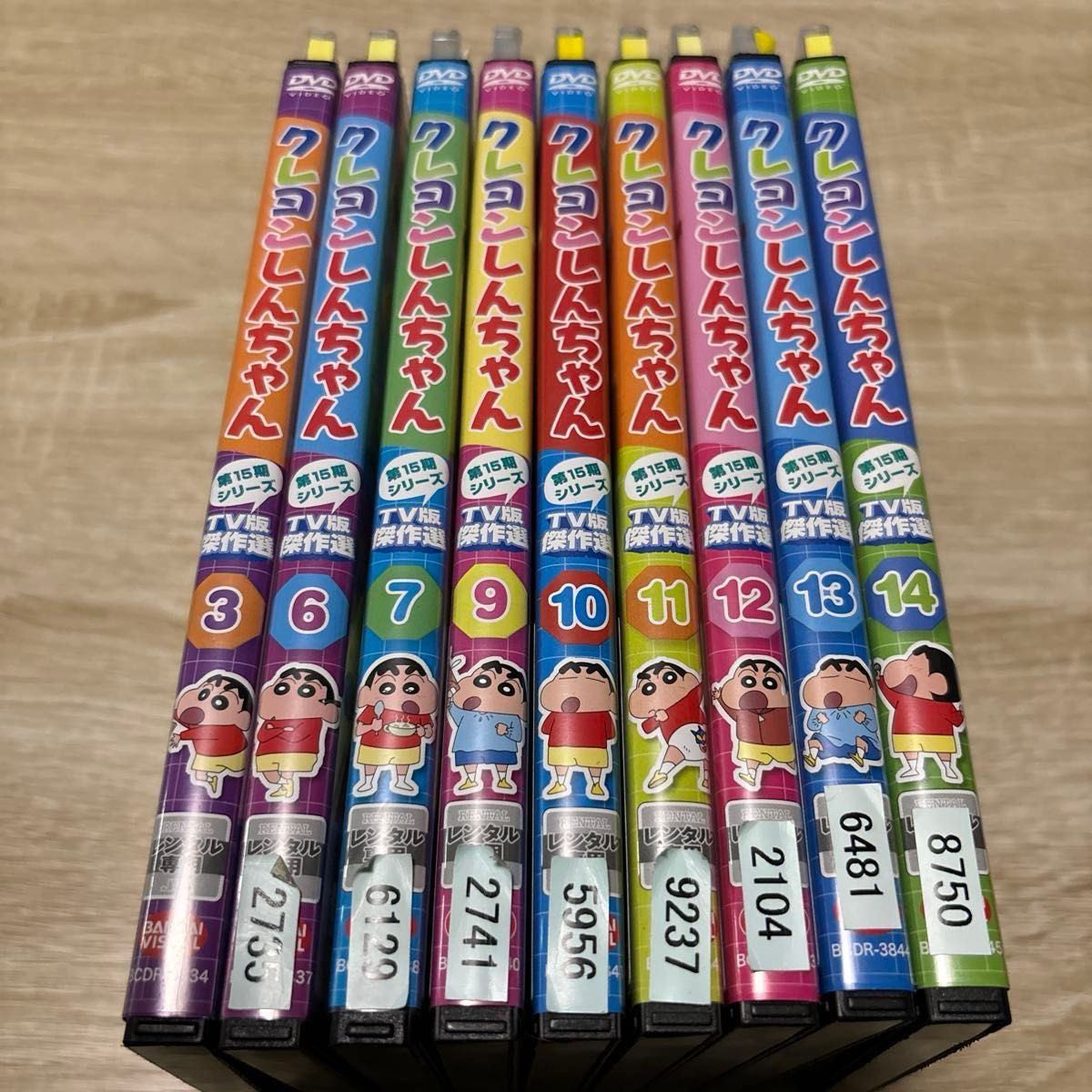 クレヨンしんちゃん 第15期シリーズ TV版傑作選 DVD9巻セット｜Yahoo