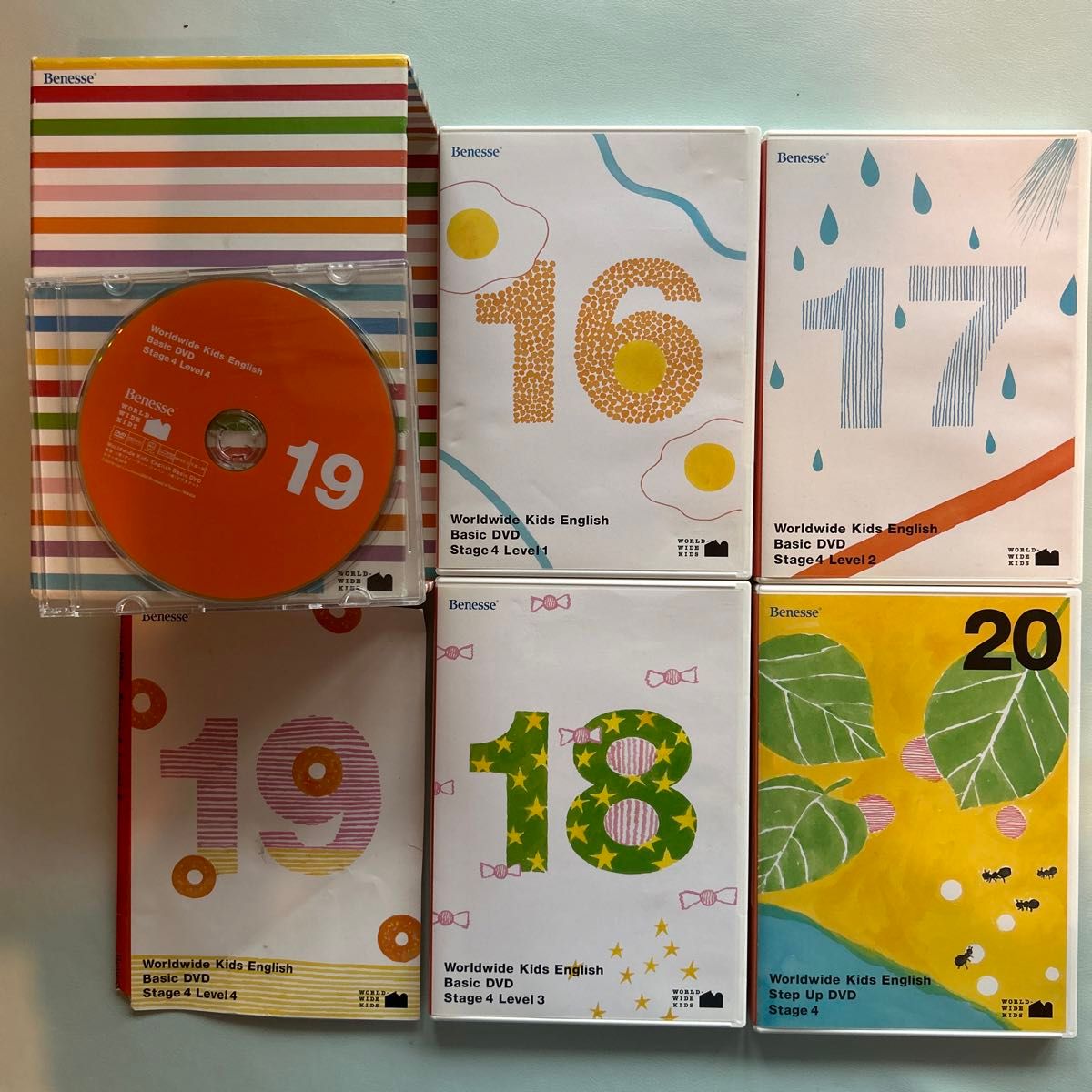 ワールドワイドキッズ DVD 英語教材 Benesse 全30枚 ご希望でCD CD-ROM