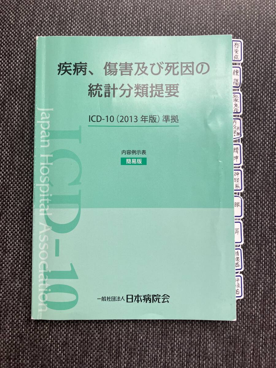 疾病 傷害及び死因の統計分類提要 内容例示表-簡易版- 診療情報管理士