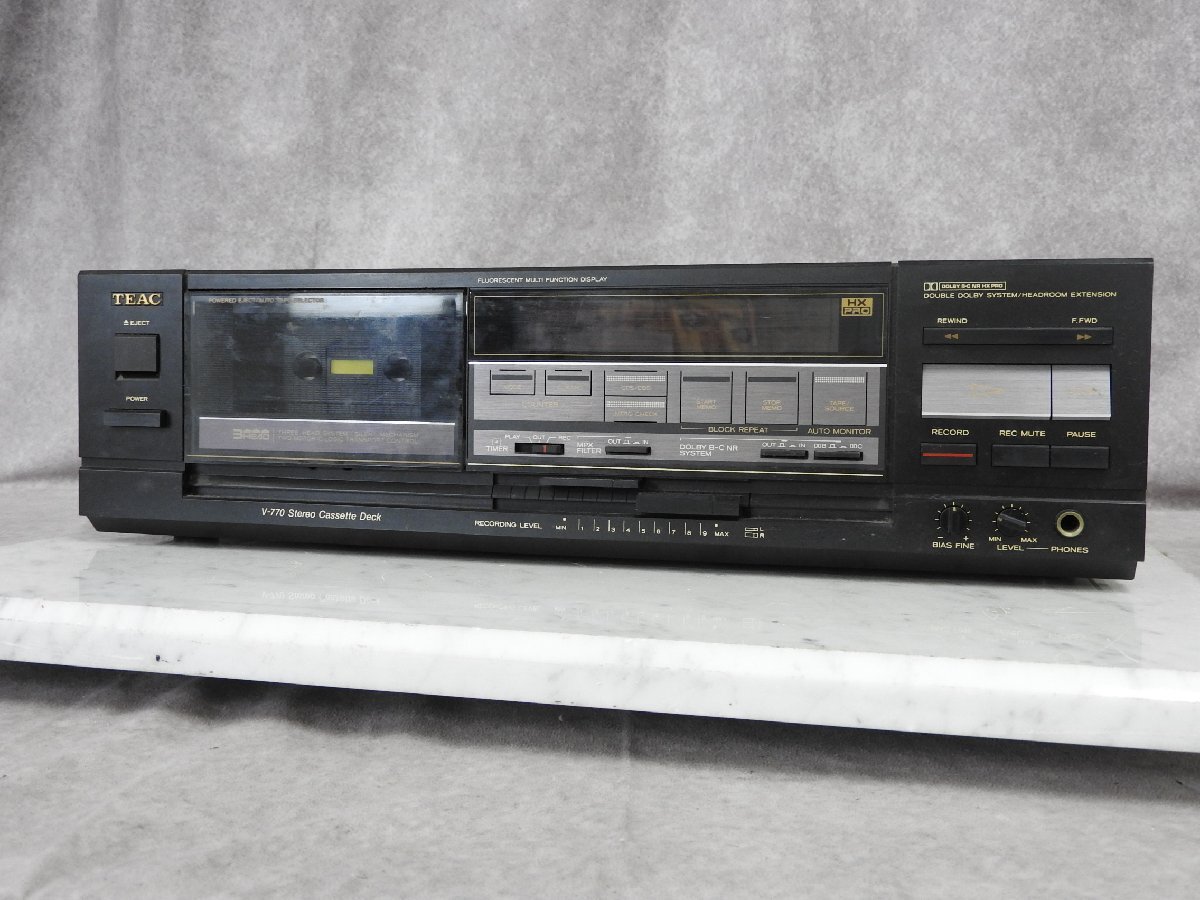 K3272【TEAK】カセットデッキ V-770（1986年発売） TEAC V-770 B級