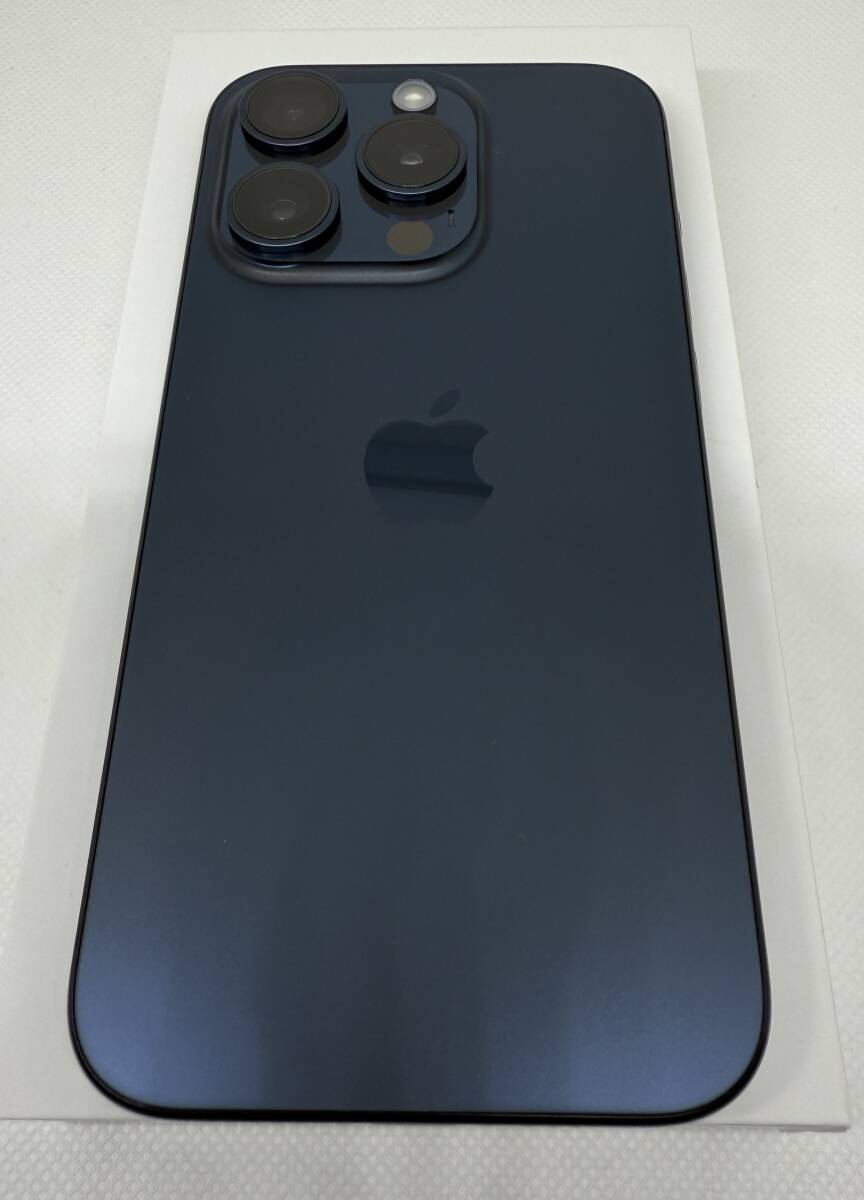 iPhone 15 Pro 256GB SIMフリー ブルーチタニウム バッテリー100％ +