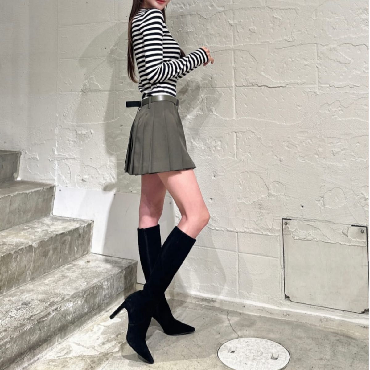 鈴木あみさんのプロデュースブランド スウェードロングブーツ｜Yahoo