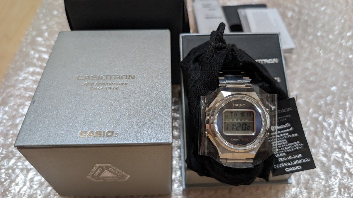 新品 TRN-50-2AJR タグ付 保護フィルム付 カシオトロン 50周年記念