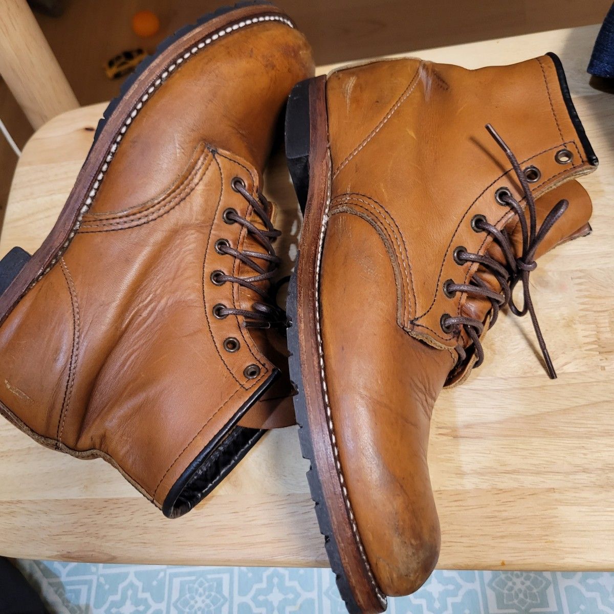 ビブラムソール新品 レッドウィングベックマン ライトブラウン 9013 9