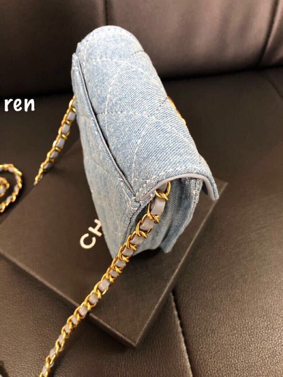 新品 シャネル ノベルティ CHANEL デニム ショルダーバッグ ミニバッグ
